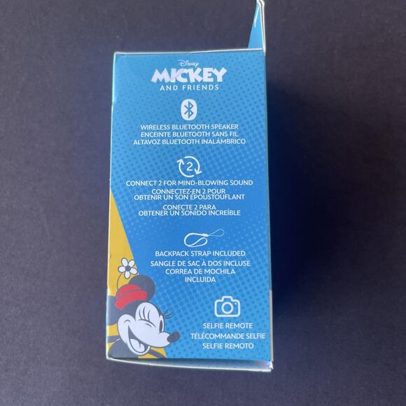 Disney Mickey Bitty Boomers Bluetooth Speaker Ultra Portable Wireless New Boxed - Picture 3 of 6